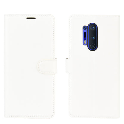 Litchi Skin Magnetic Leather Stand Case for OnePlus 8 Pro