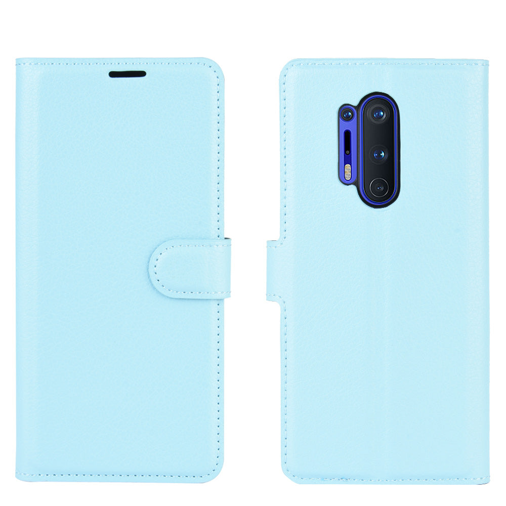 Litchi Skin Magnetic Leather Stand Case for OnePlus 8 Pro