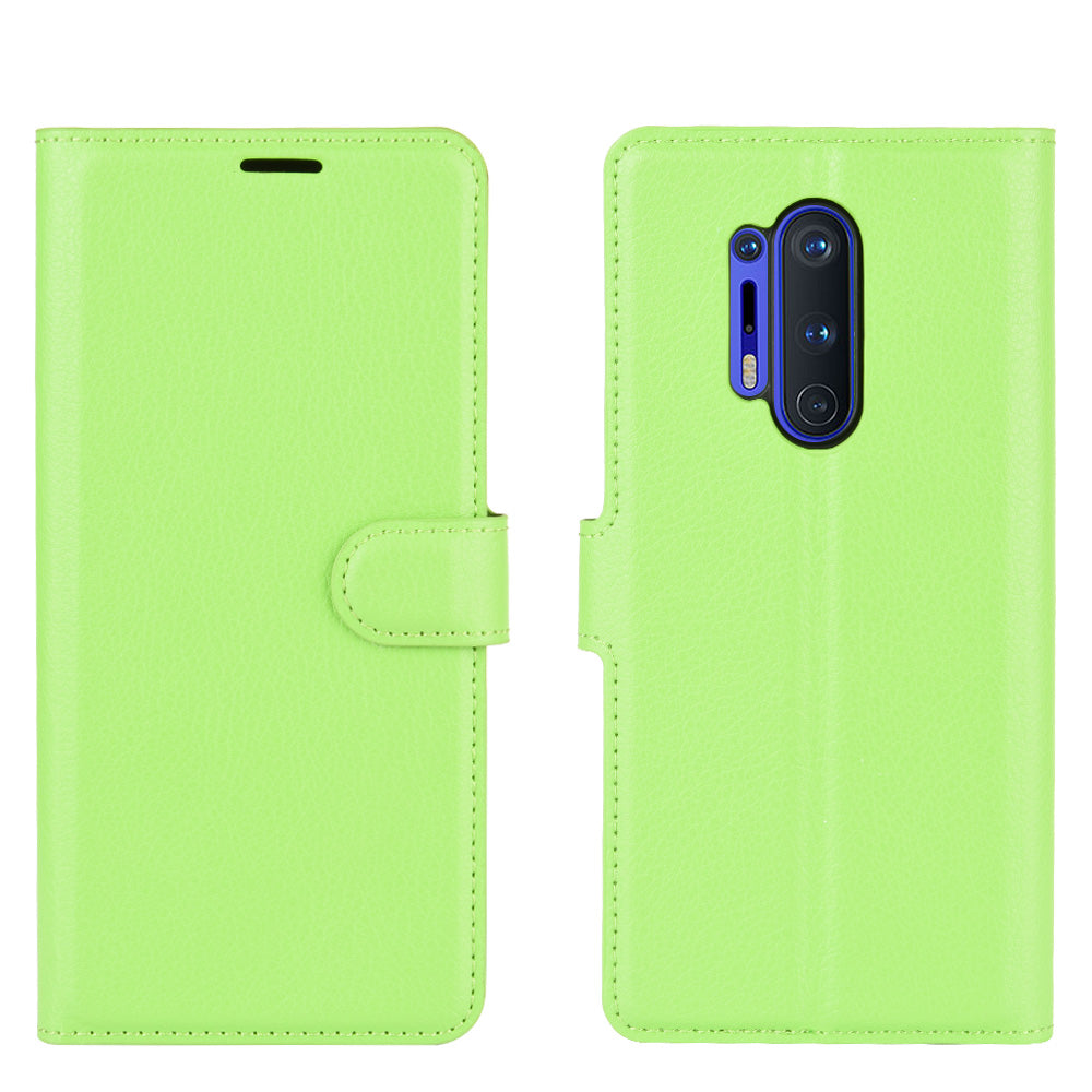 Litchi Skin Magnetic Leather Stand Case for OnePlus 8 Pro