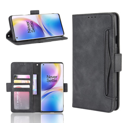 Multiple Card Slots Leather Wallet Phone Cover for OnePlus 8 Pro