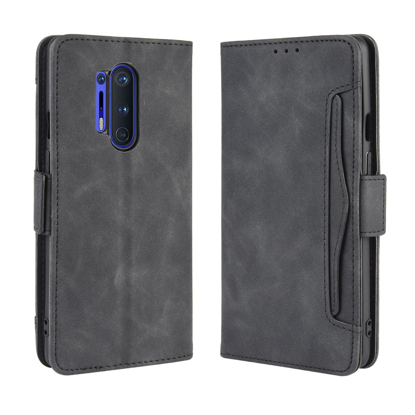 Multiple Card Slots Leather Wallet Phone Cover for OnePlus 8 Pro