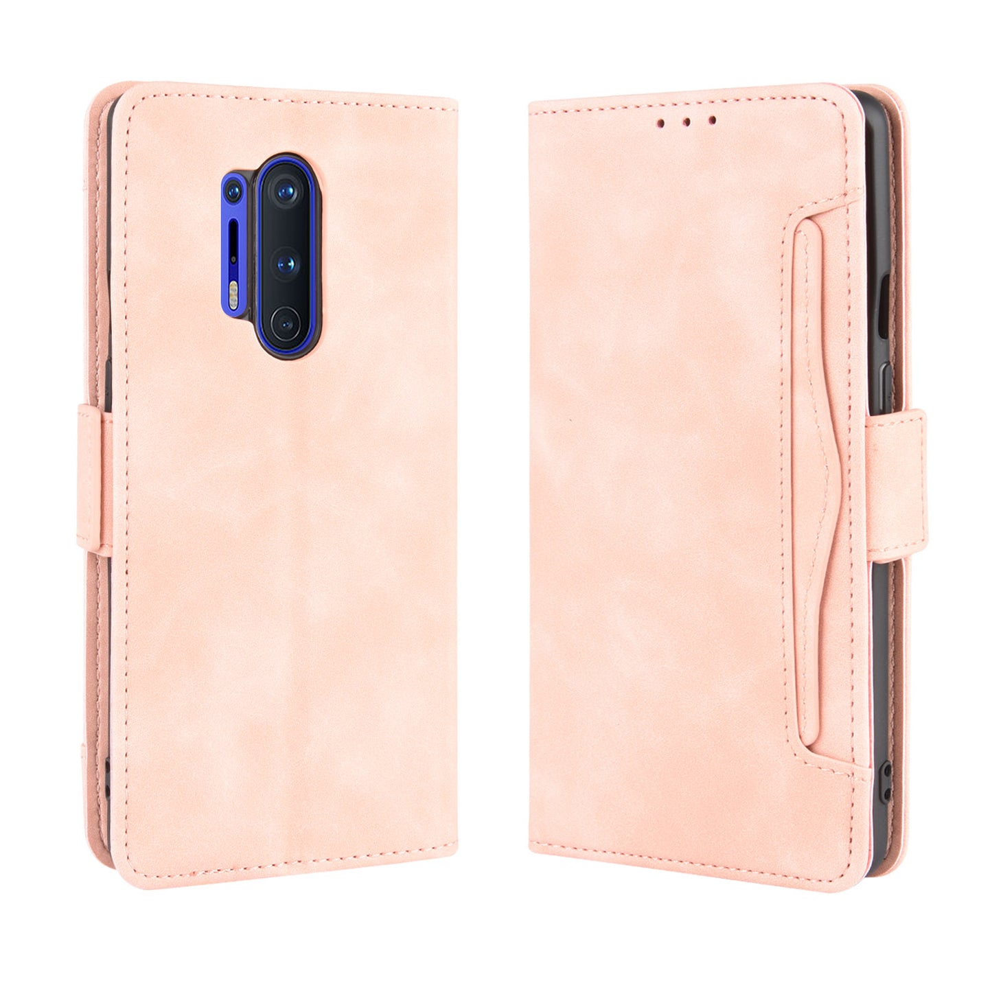 Multiple Card Slots Leather Wallet Phone Cover for OnePlus 8 Pro