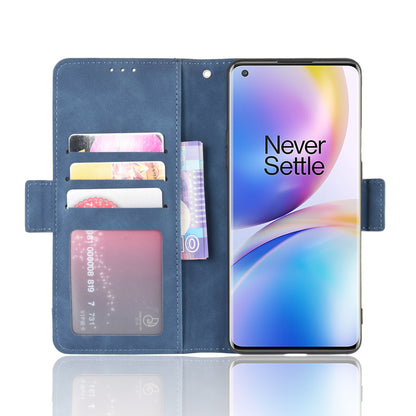 Multiple Card Slots Leather Wallet Phone Cover for OnePlus 8 Pro