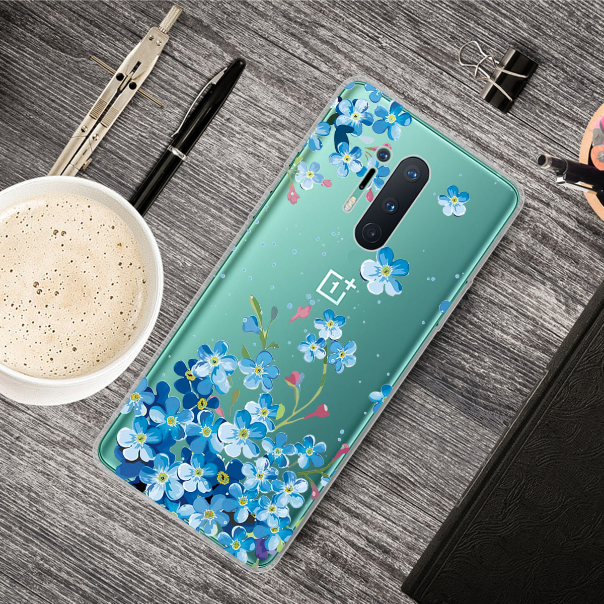 Pattern Printing TPU Soft Phone Back Shell for OnePlus 8 Pro