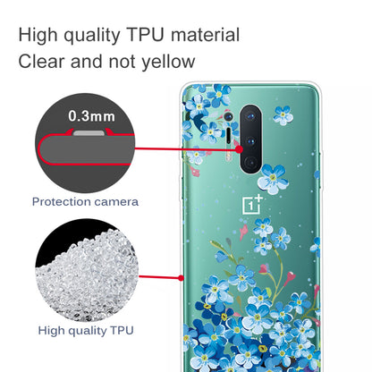 Pattern Printing TPU Soft Phone Back Shell for OnePlus 8 Pro