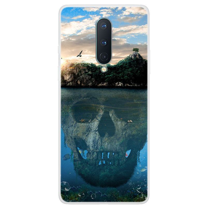 Pattern Printing Soft TPU Phone Shell for OnePlus 8