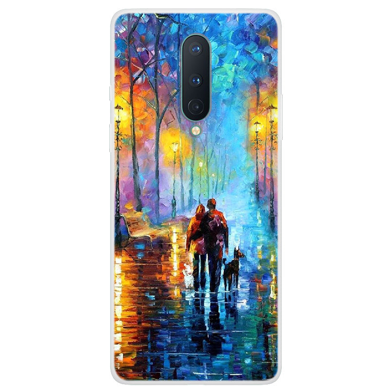 Pattern Printing Soft TPU Phone Shell for OnePlus 8