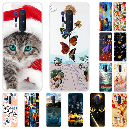 Pattern Printing Soft TPU Phone Cover for OnePlus 8 Pro