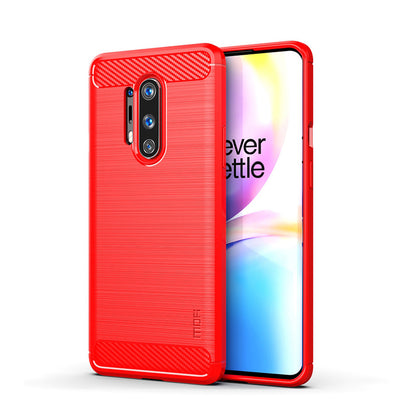 MOFI Carbon Fiber Brushed TPU Protection Cover for OnePlus 8 Pro