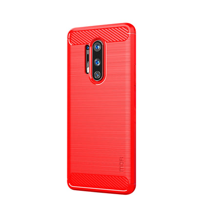 MOFI Carbon Fiber Brushed TPU Protection Cover for OnePlus 8 Pro