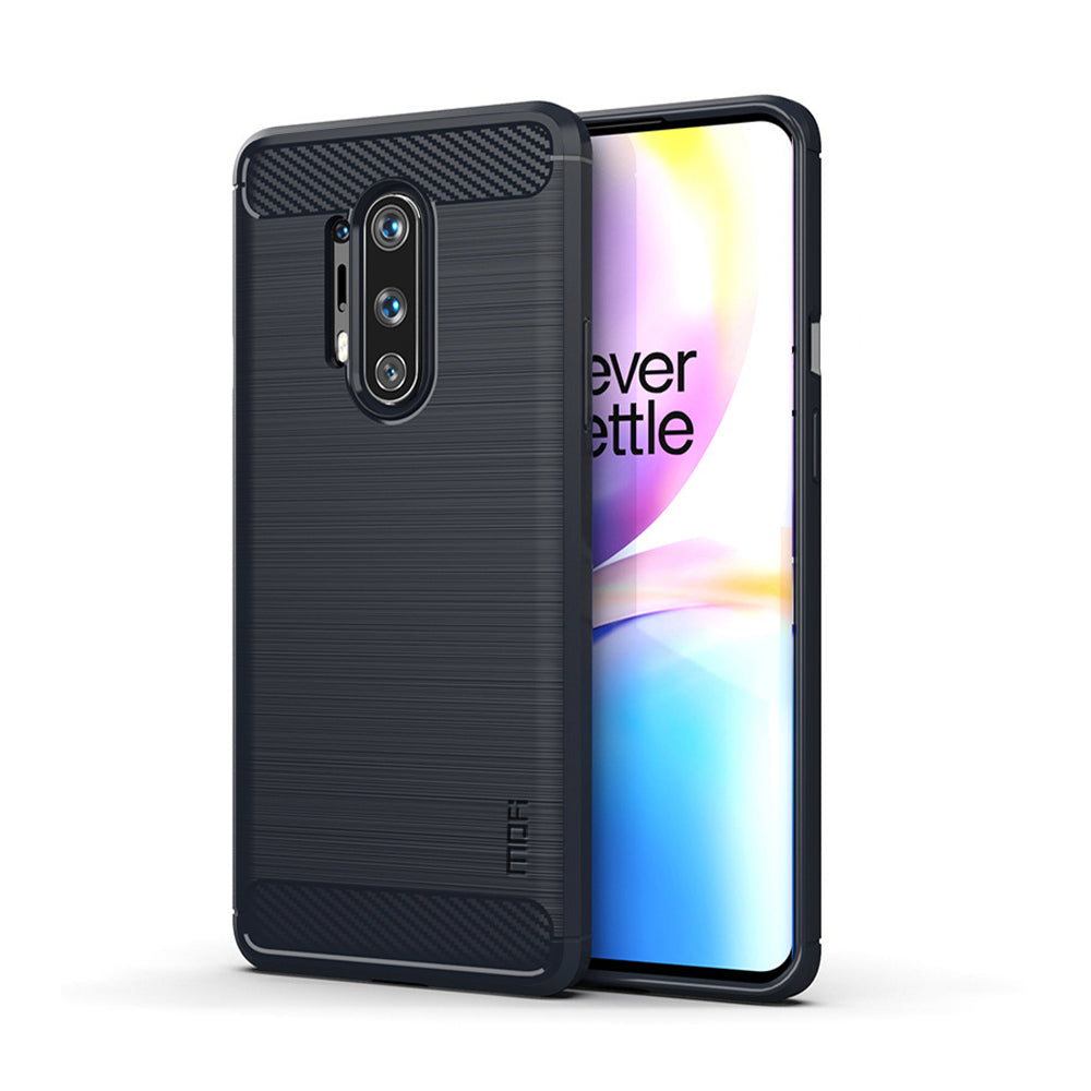 MOFI Carbon Fiber Brushed TPU Protection Cover for OnePlus 8 Pro