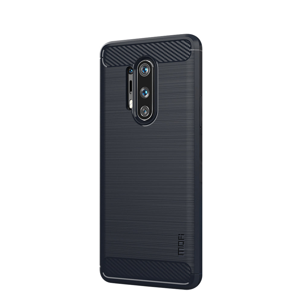 MOFI Carbon Fiber Brushed TPU Protection Cover for OnePlus 8 Pro