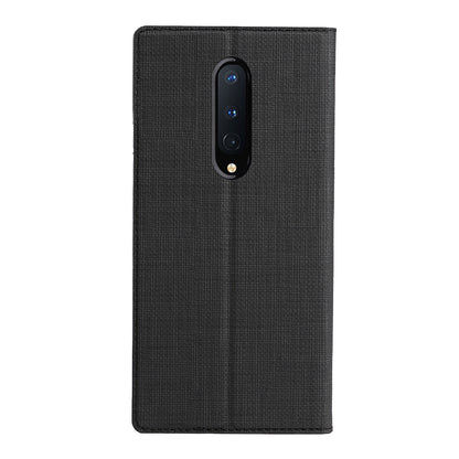 VILI DMX Cross Texture Leather Stand Case for OnePlus 8