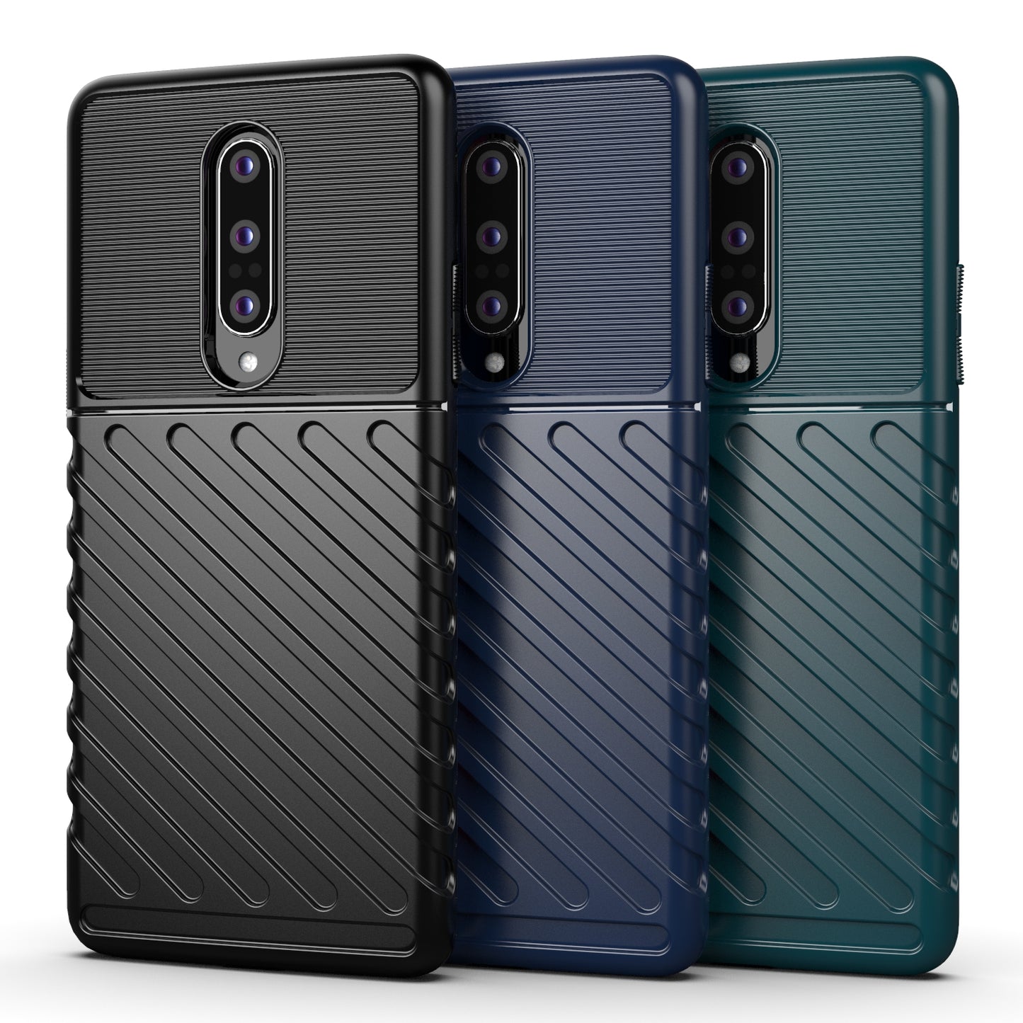 Twill Surface Soft TPU Phone Cover Case for OnePlus 8