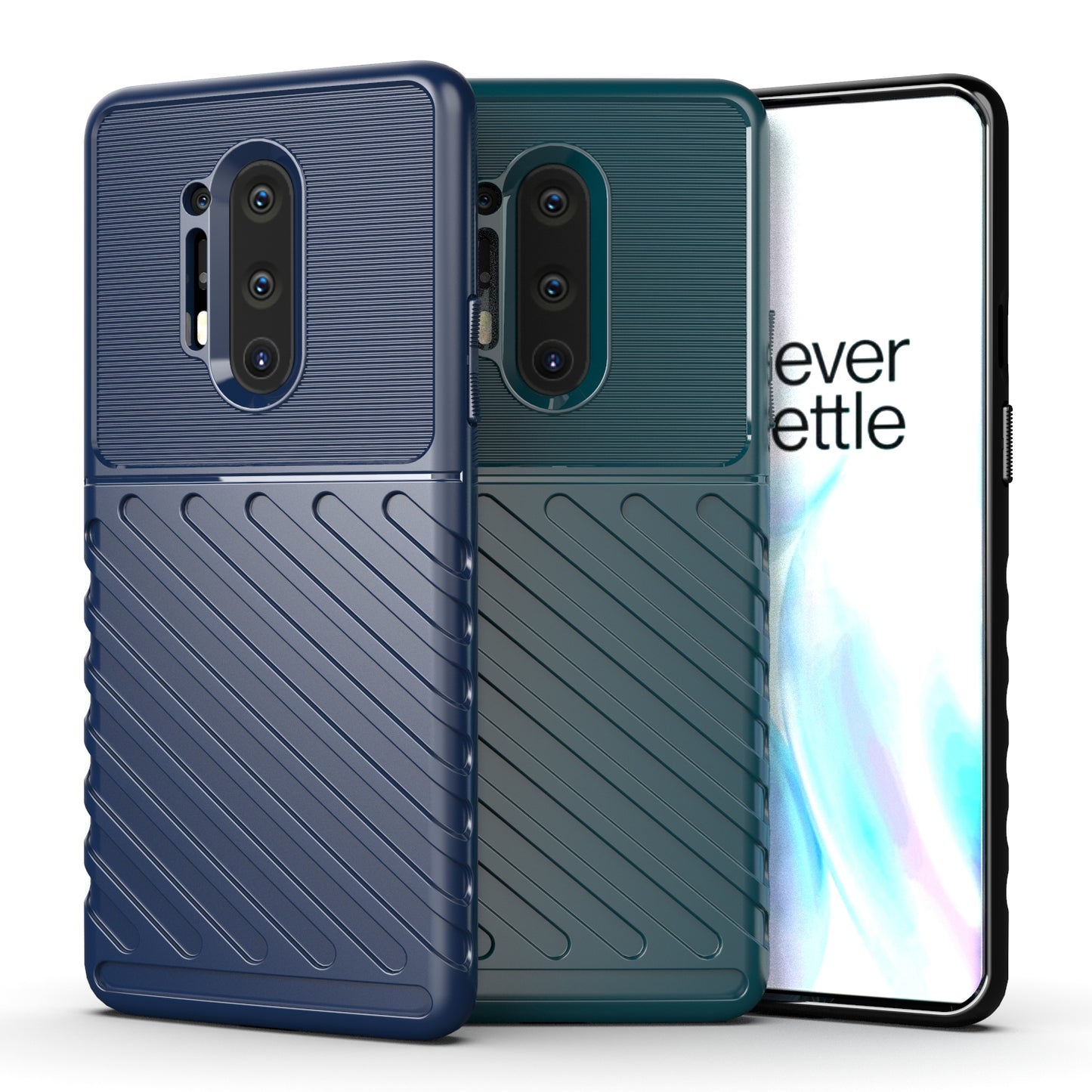 Thunder Series Twill Texture Soft TPU Phone Case for OnePlus 8 Pro