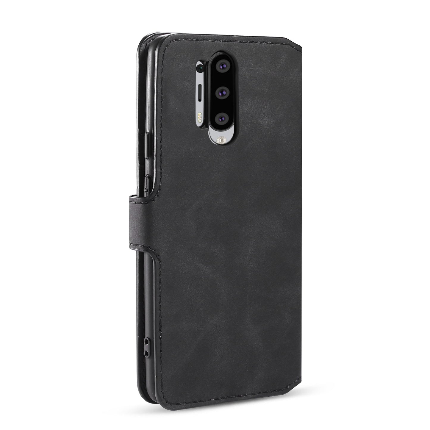 DG.MING Retro Style Leather Cover Wallet Stand Protective Shell Case for OnePlus 8 Pro