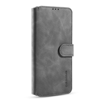 DG.MING Retro Style Leather Cover Wallet Stand Protective Shell Case for OnePlus 8 Pro