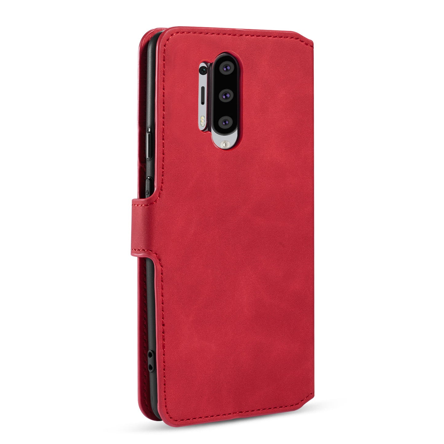 DG.MING Retro Style Leather Cover Wallet Stand Protective Shell Case for OnePlus 8 Pro