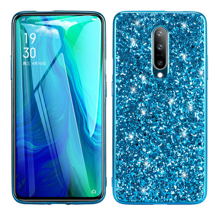 Glittering Sequins Plated TPU Frame + PC Protective Case for OnePlus 8