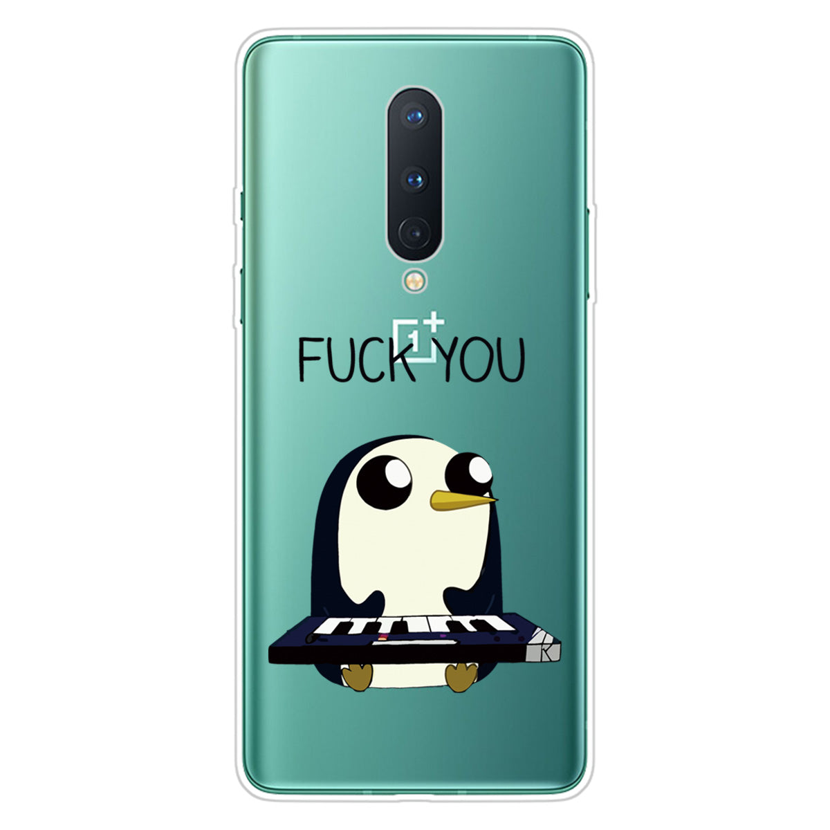 Pattern Printing Clear TPU Soft Phone Back Shell for OnePlus 8