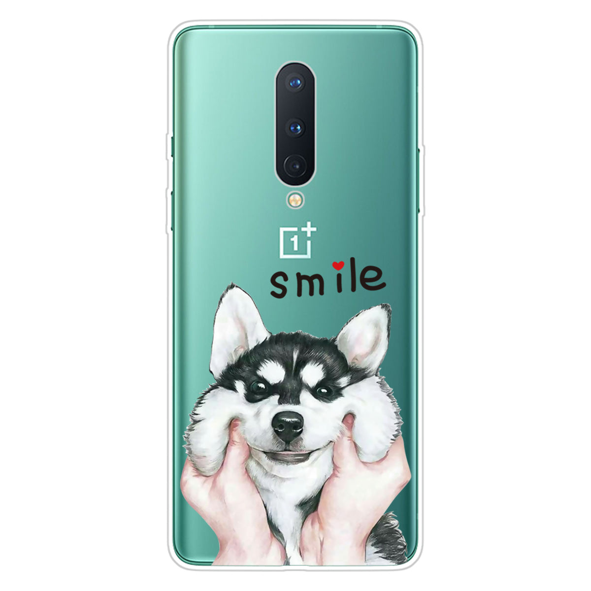 Pattern Printing Clear TPU Soft Phone Back Shell for OnePlus 8