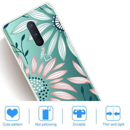 Pattern Printing Clear TPU Soft Phone Back Shell for OnePlus 8