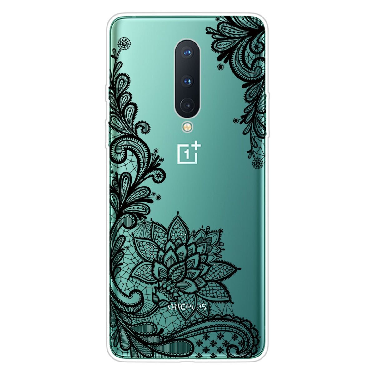 Pattern Printing Clear TPU Soft Phone Back Shell for OnePlus 8