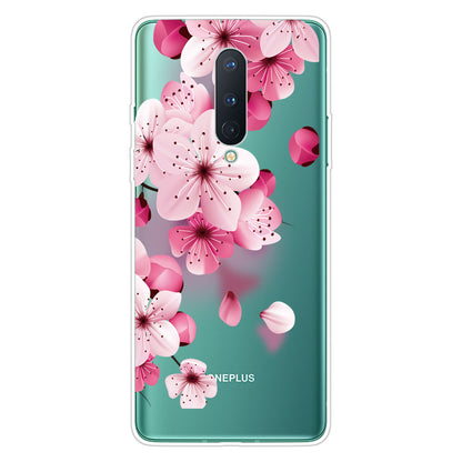 Pattern Printing Clear TPU Soft Phone Back Shell for OnePlus 8