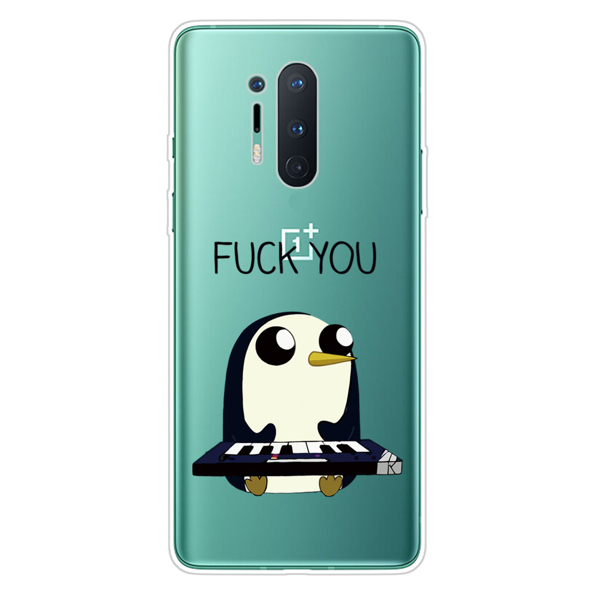 Pattern Printing Clear TPU Soft Phone Back Shell for OnePlus 8 Pro