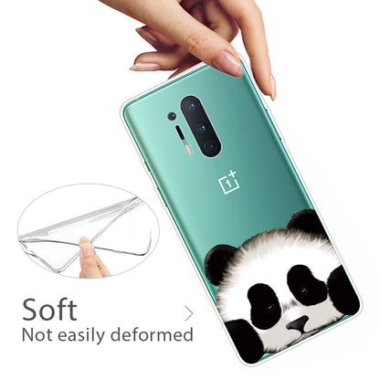 Pattern Printing Clear TPU Soft Phone Back Shell for OnePlus 8 Pro