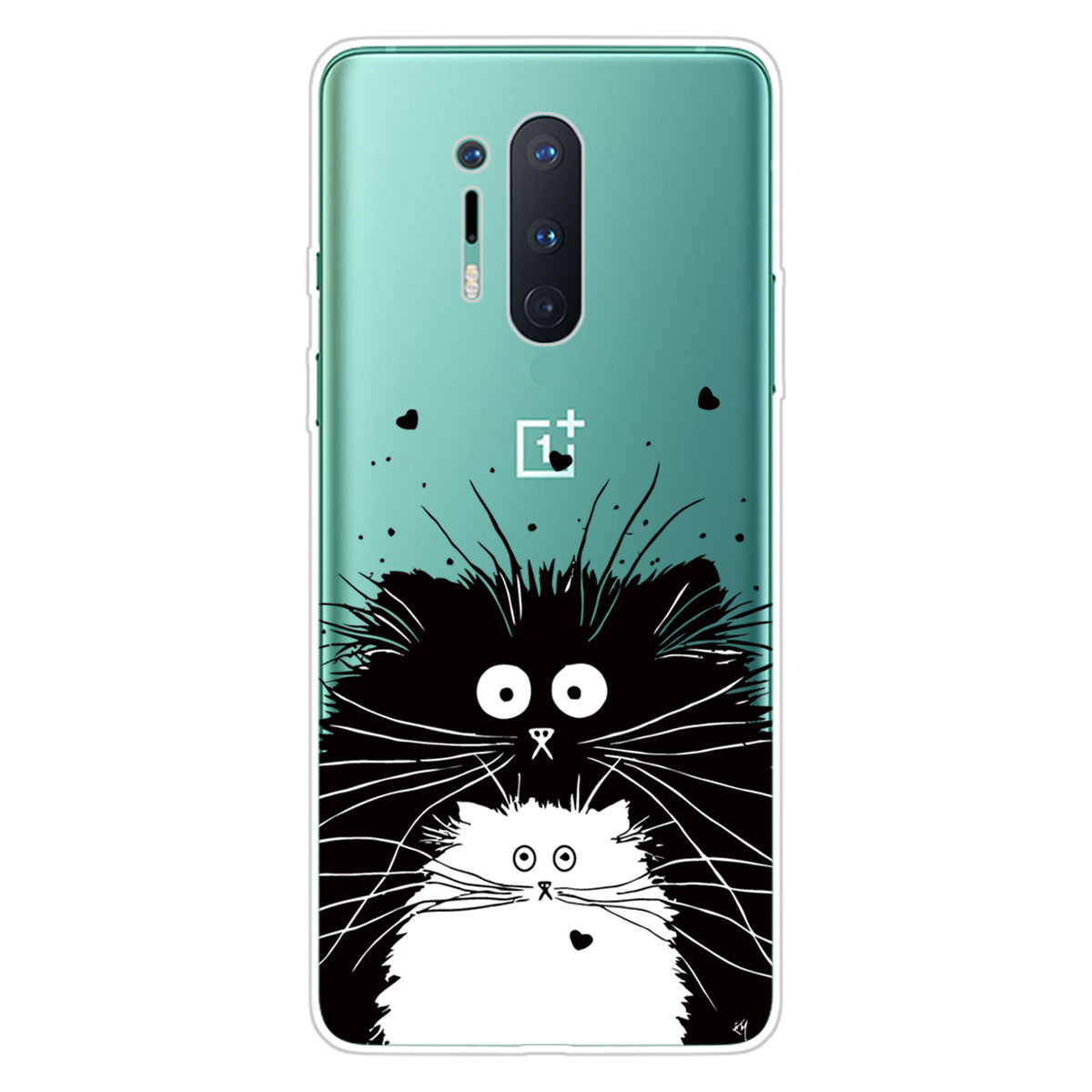 Pattern Printing Clear TPU Soft Phone Back Shell for OnePlus 8 Pro