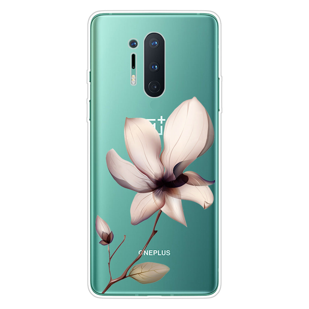 Pattern Printing Clear TPU Soft Phone Back Shell for OnePlus 8 Pro