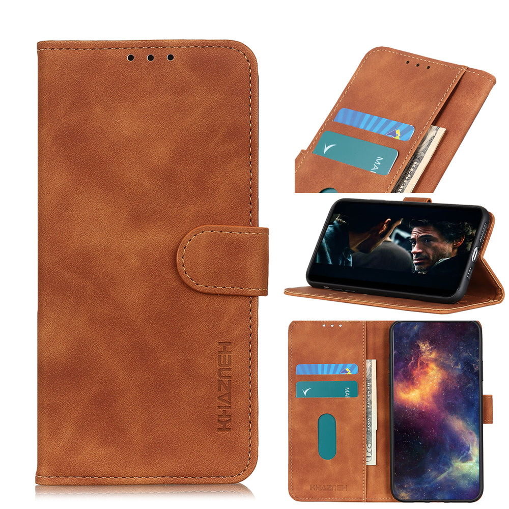 KHAZNEH Retro Flip Leather Wallet Phone Cover for OnePlus Nord