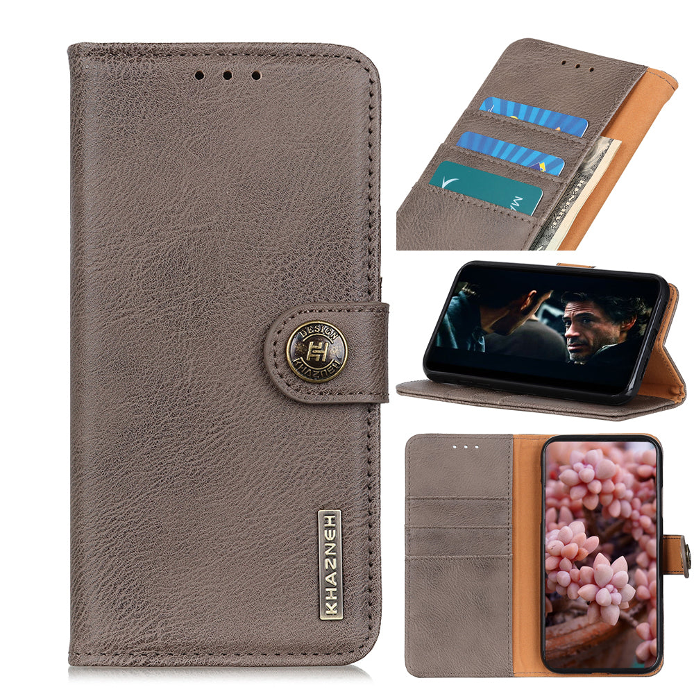 KHAZNEH Wallet Stand Flip Leather Phone Shell for OnePlus Nord