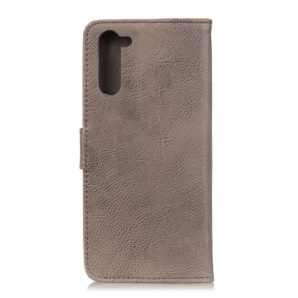 KHAZNEH Wallet Stand Flip Leather Phone Shell for OnePlus Nord