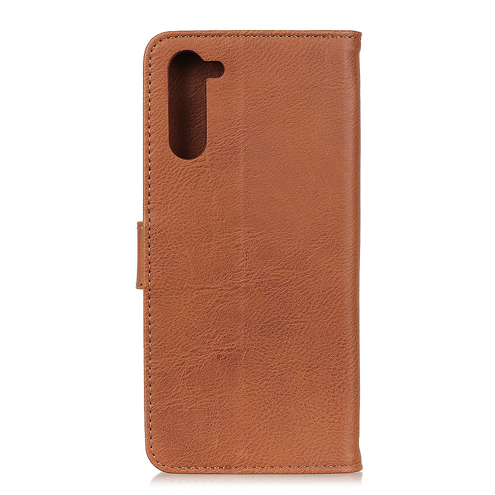 KHAZNEH Wallet Stand Flip Leather Phone Shell for OnePlus Nord