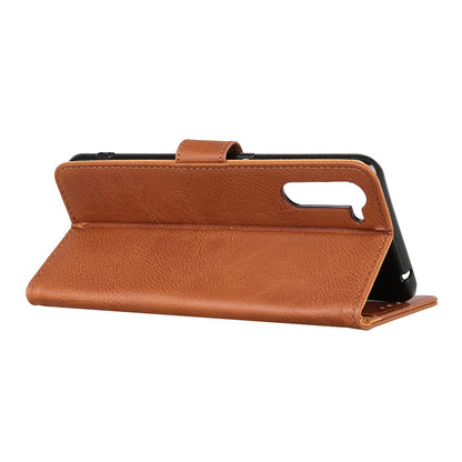 KHAZNEH Wallet Stand Flip Leather Phone Shell for OnePlus Nord