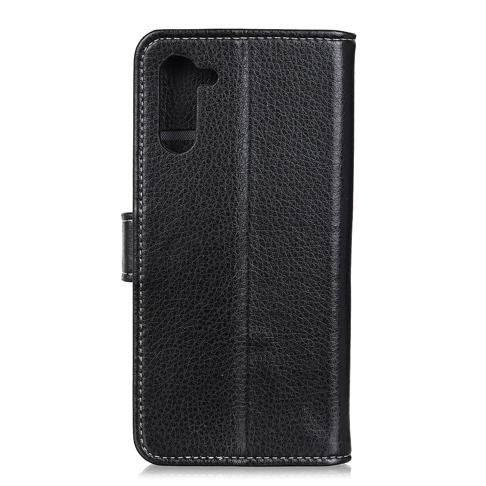 Litchi Skin Leather Cell Phone Case for OnePlus Nord