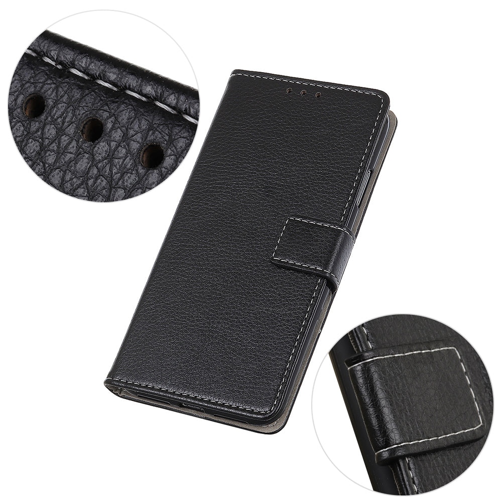 Litchi Skin Leather Cell Phone Case for OnePlus Nord