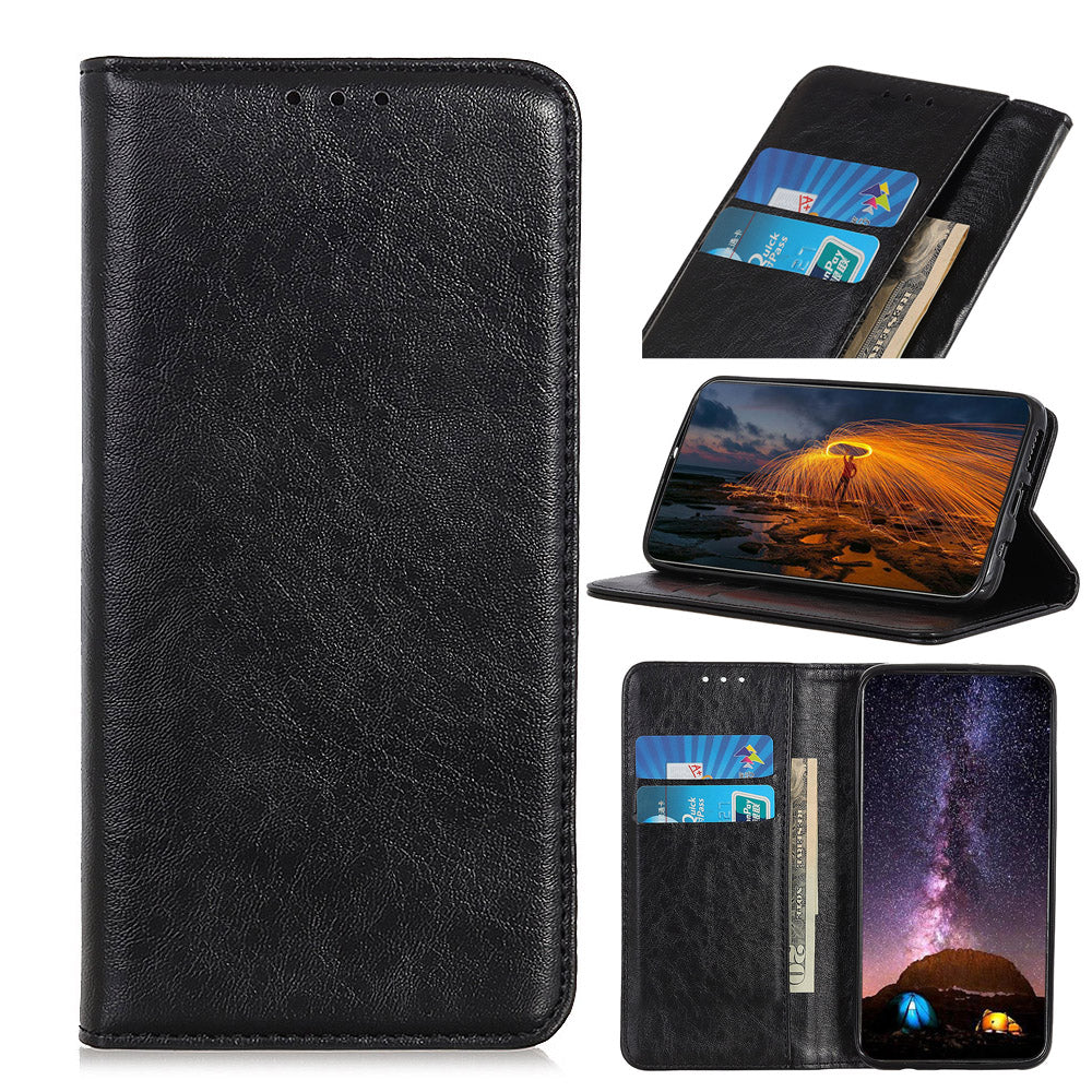 Auto-absorbed Crazy Horse Texture Leather Cover for OnePlus Nord