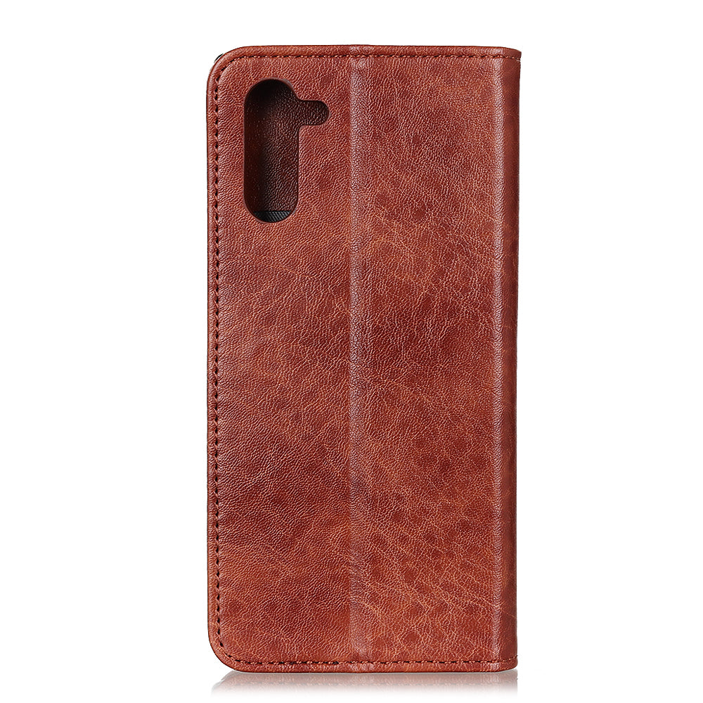 Auto-absorbed Crazy Horse Texture Leather Cover for OnePlus Nord