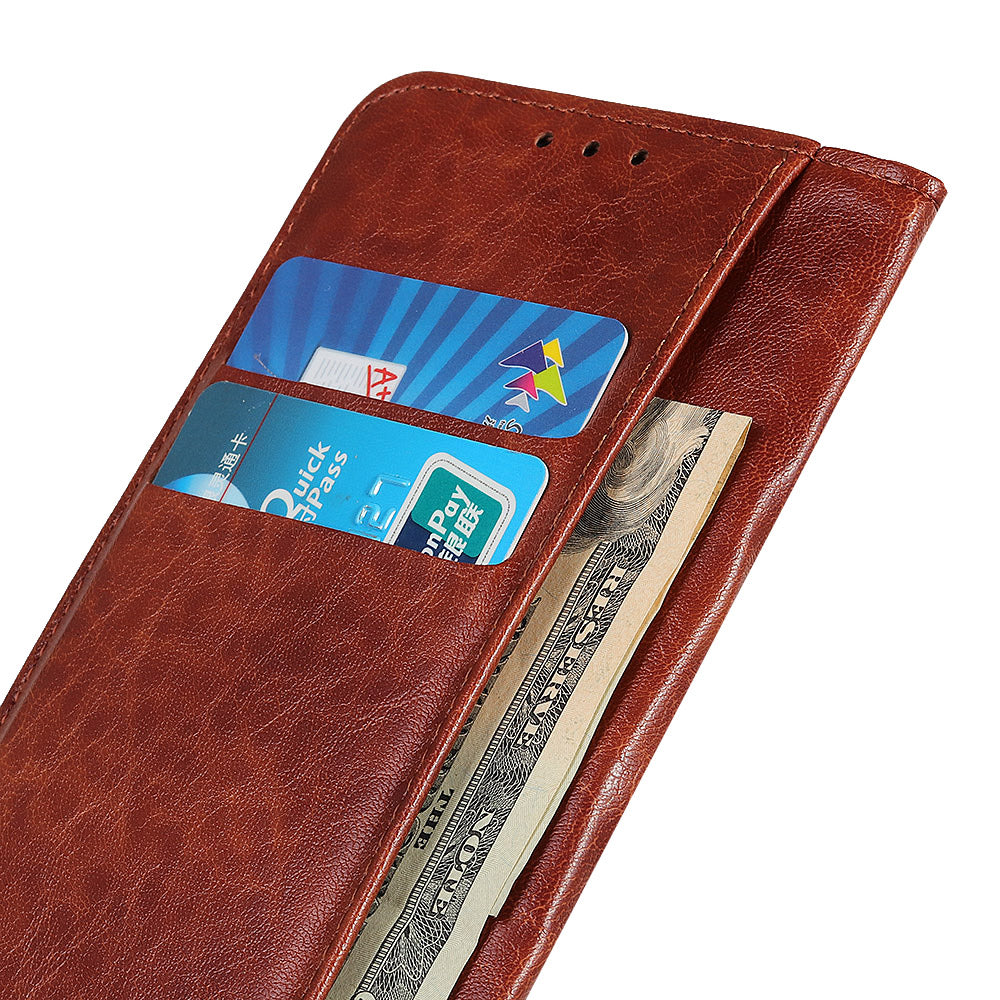 Auto-absorbed Crazy Horse Texture Leather Cover for OnePlus Nord