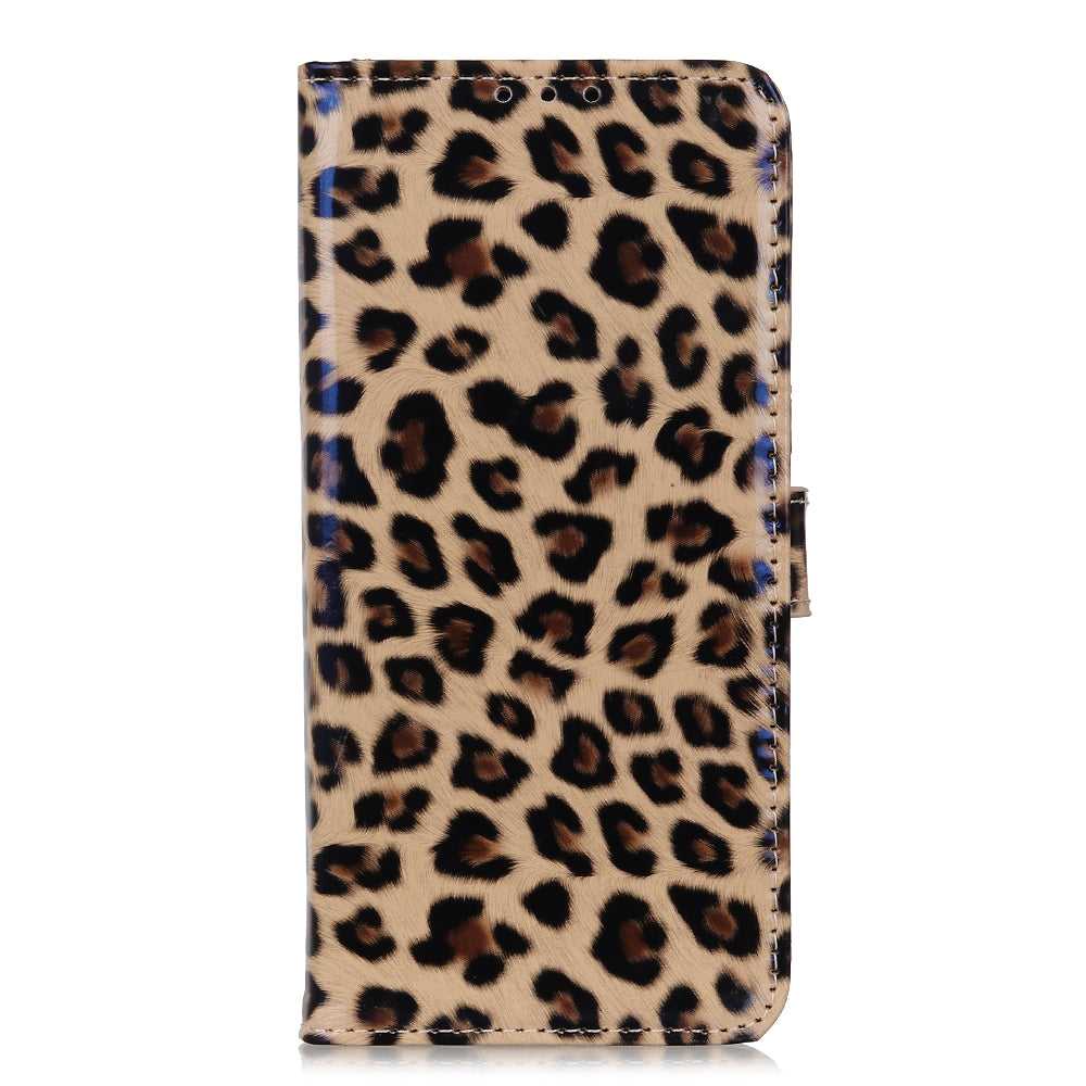 Leopard Texture PU Leather Wallet Stand Cover for OnePlus Nord