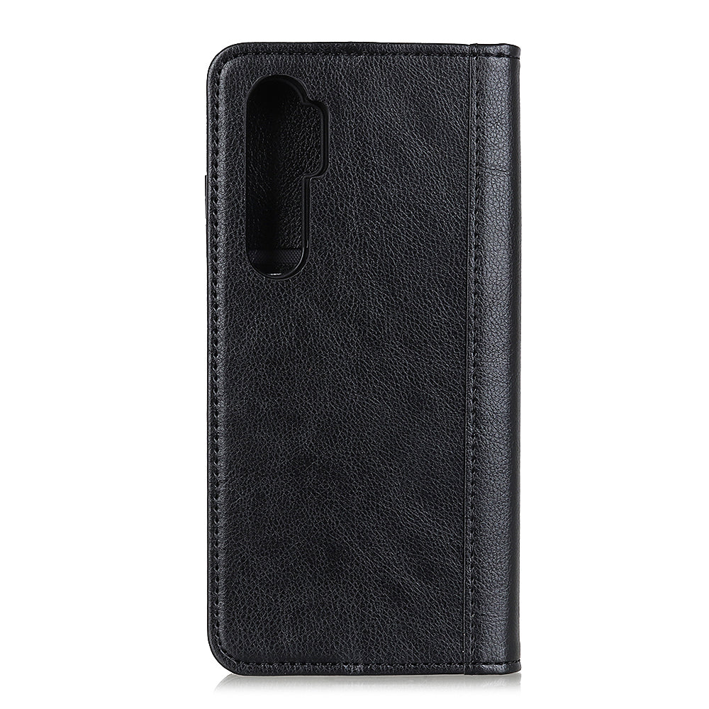 Auto-absorbed Litchi Grain Shell Wallet Split Leather Cover for OnePlus Nord