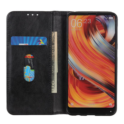 Auto-absorbed Litchi Grain Shell Wallet Split Leather Cover for OnePlus Nord