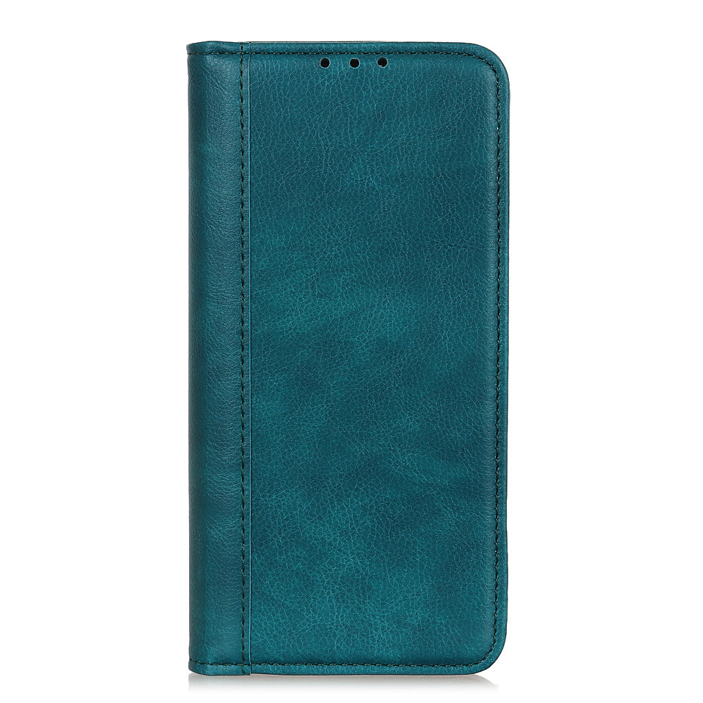 Auto-absorbed Litchi Grain Shell Wallet Split Leather Cover for OnePlus Nord