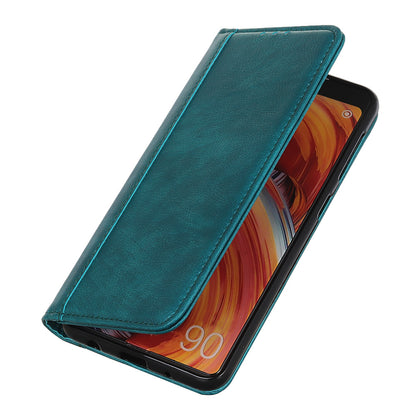 Auto-absorbed Litchi Grain Shell Wallet Split Leather Cover for OnePlus Nord