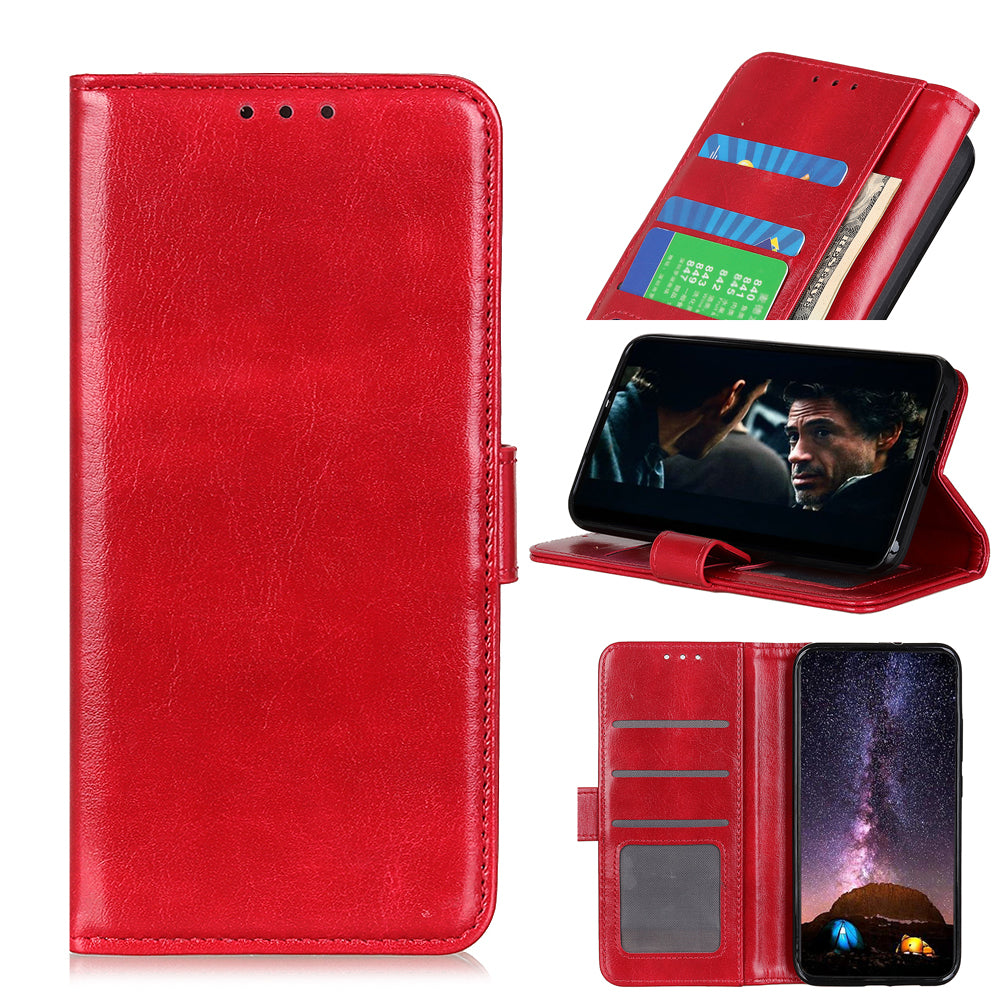 Crazy Horse Texture Leather Wallet Phone Shell for OnePlus Nord