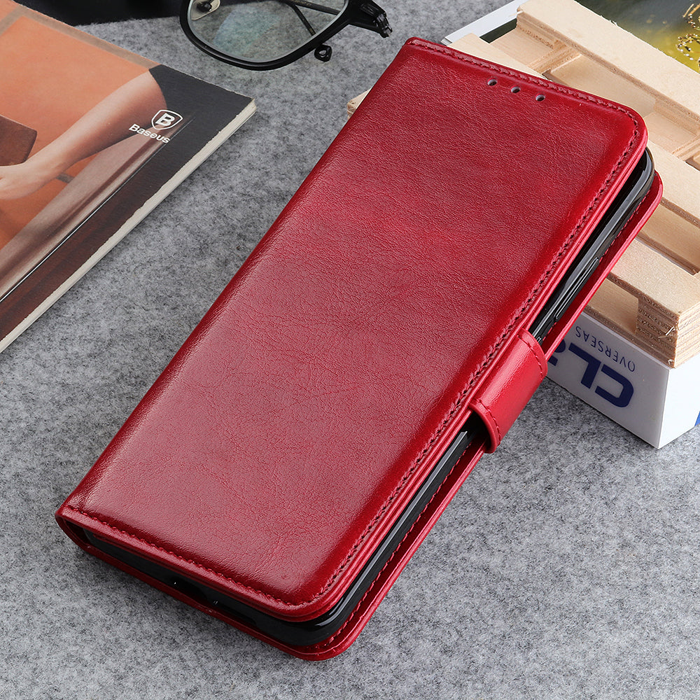 Crazy Horse Texture Leather Wallet Phone Shell for OnePlus Nord