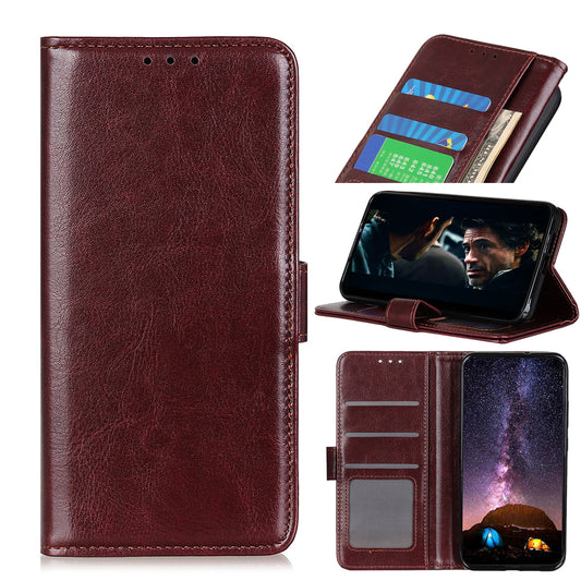 Crazy Horse Texture Leather Wallet Phone Shell for OnePlus Nord